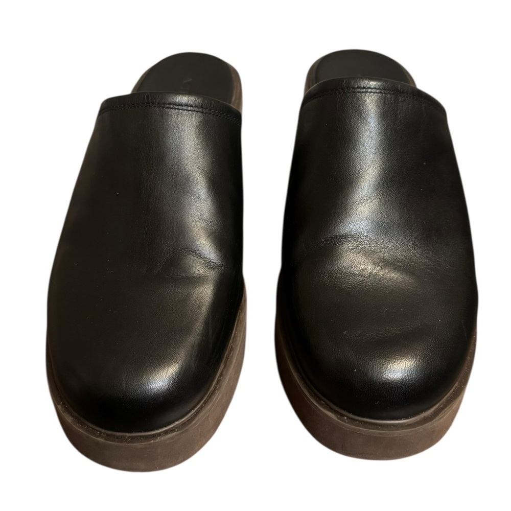 VINCE ANTON Black Leather Platform Mules Women’s SZ 8.5 - Picture 6 of 17
